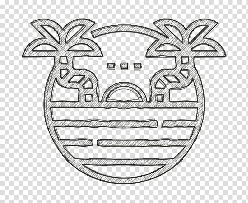 Tropical icon Beach icon, Car, Line Art, Meter, Science, Biology transparent background PNG clipart