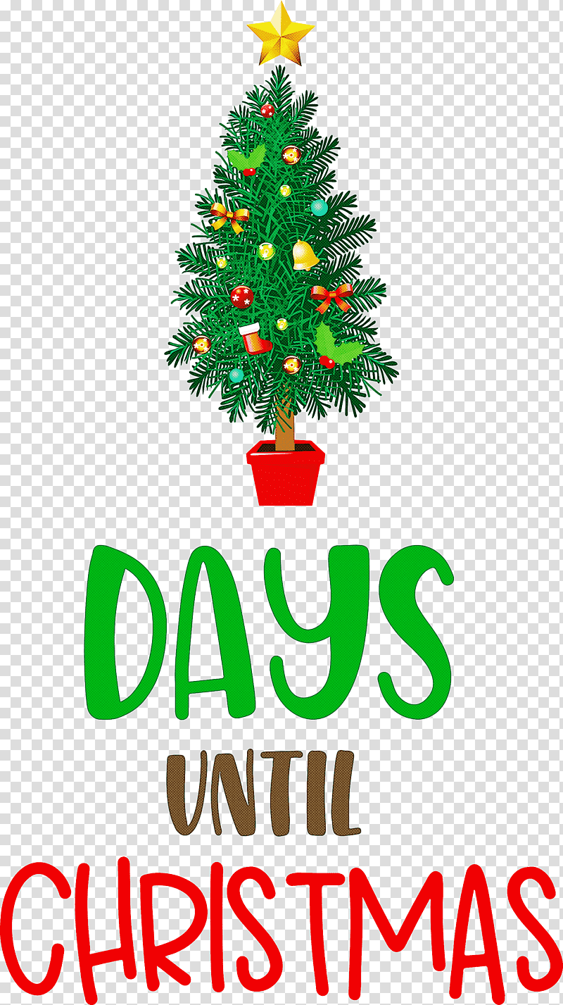 Days Until Christmas Christmas Xmas, Christmas , Christmas Tree, Christmas Day, Spruce, Holiday Ornament, Christmas Ornament transparent background PNG clipart