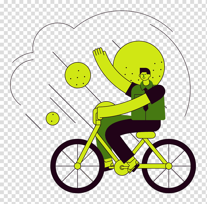 bicycle bicycle frame hybrid bike bicycle wheel cycling, Cartoon, Recreation transparent background PNG clipart