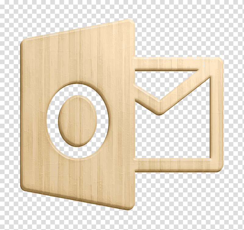 Logo icon Outlook icon, M083vt, Meter, Wood transparent background PNG clipart