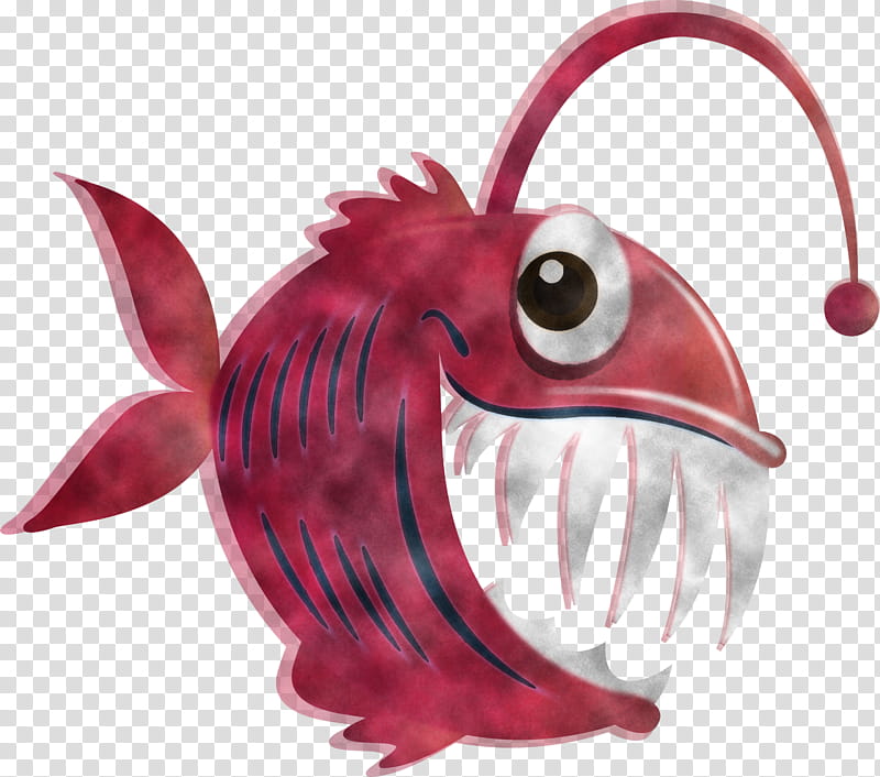cartoon anglerfish fish mouth eye, Cartoon, Tooth, Animation, Smile transparent background PNG clipart