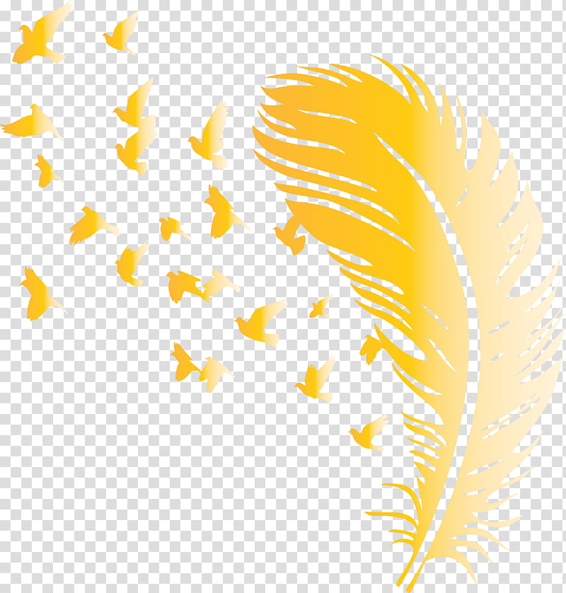 Bird Feather, Leaf, Petal, Maple Leaf, Autumn Leaf Yellow, Autumn Leaf Color, Sticker, Gold Leaf transparent background PNG clipart