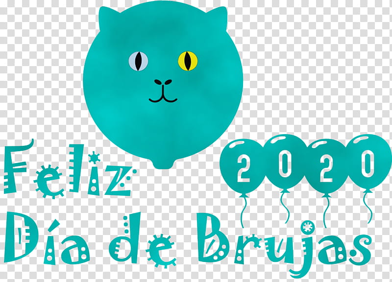 logo green leaf turquoise line, Feliz Día De Brujas, Happy Halloween, Watercolor, Paint, Wet Ink, Area, Meter transparent background PNG clipart