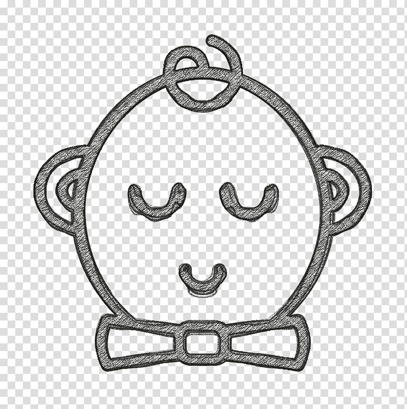 Baby icon Child icon Boy icon, Emoticon, Symbol, Line Art, Meter, Black, Jewellery transparent background PNG clipart