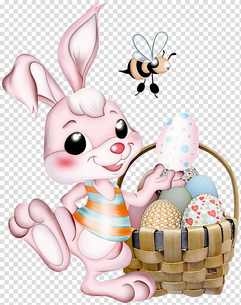 Cute easter basket with eggs happy easter day basket, Cartoon, Easter ...