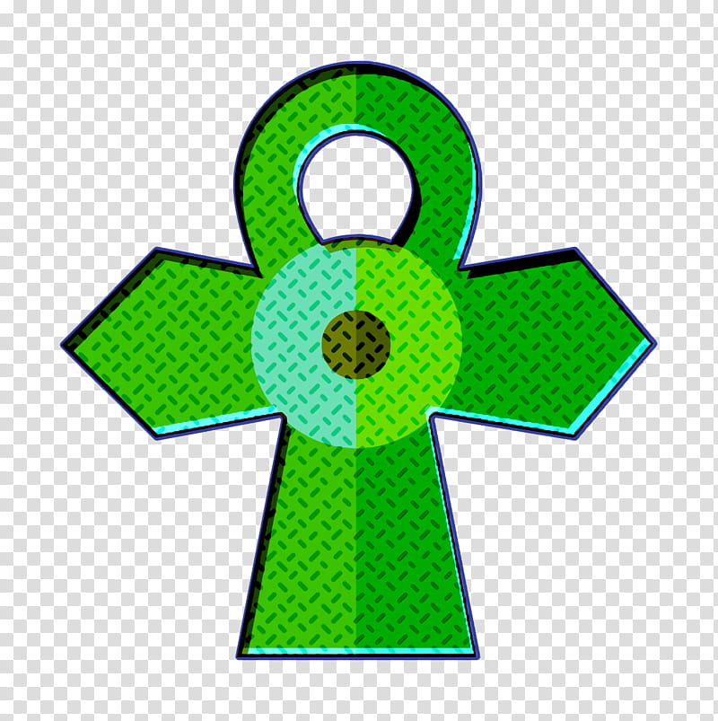 Cross icon Egypt icon, Leaf, Green, Line, Plant Structure, Science, Plants, Biology transparent background PNG clipart