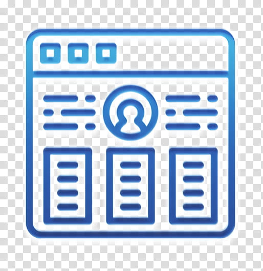 User Interface Vol 3 icon Portfolio icon Resume icon, Text, Line, Logo, Electric Blue, Symbol transparent background PNG clipart