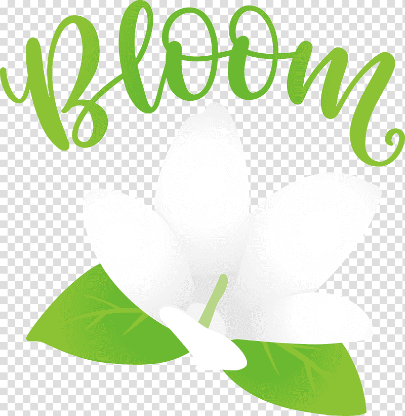 Bloom Spring Flower, Spring
, Logo, Leaf, Meter, Plant Stem, Green transparent background PNG clipart