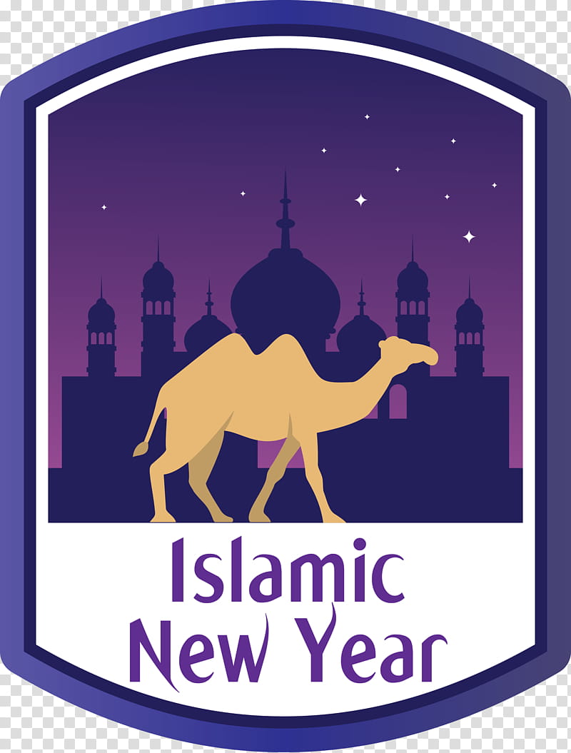 Islamic New Year Arabic New Year Hijri New Year, Muslims, Camel, Logo, Purple, Meter transparent background PNG clipart