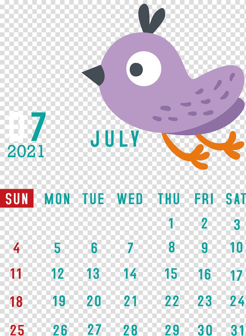 July 2021 Calendar July Calendar 2021 Calendar, Calendar System, Month, Calendar Date, Calendar Year, Maya Calendar, Annual Calendar transparent background PNG clipart