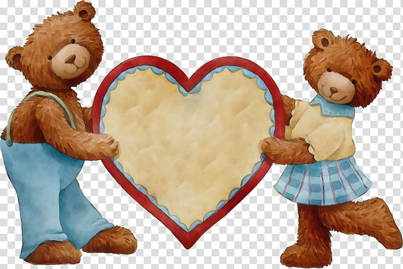 Teddy bear, Watercolor, Paint, Wet Ink, Stuffed Toy, Bears, Love My Life transparent background PNG clipart