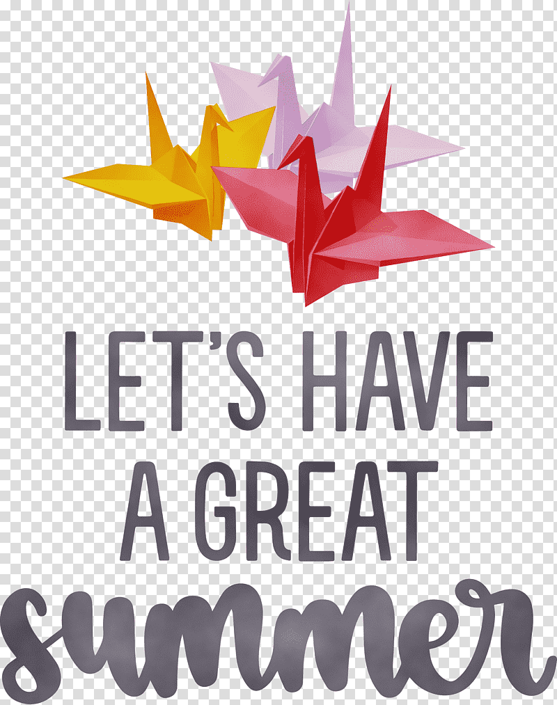 paper cranes orizuru leaf logo, Great Summer, Hello Summer, Happy Summer, Summer
, Watercolor, Paint transparent background PNG clipart