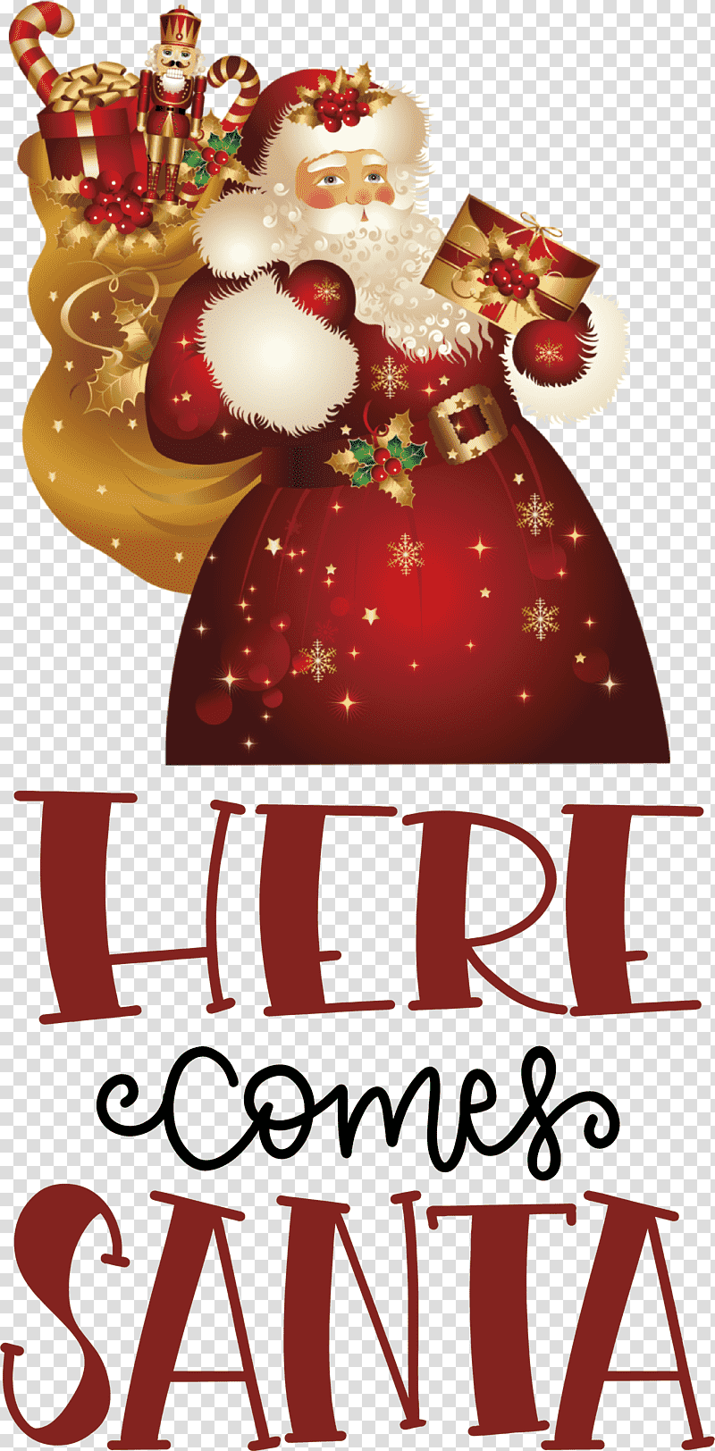 Here Comes Santa Santa Christmas, Christmas , Christmas Day, Cartoon, Santa Claus, Christmas Ornament, Highdefinition Video transparent background PNG clipart
