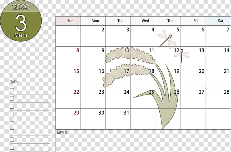 March 2020 Calendar March 2020 Printable Calendar 2020 Calendar, Text, Line, Diagram transparent background PNG clipart