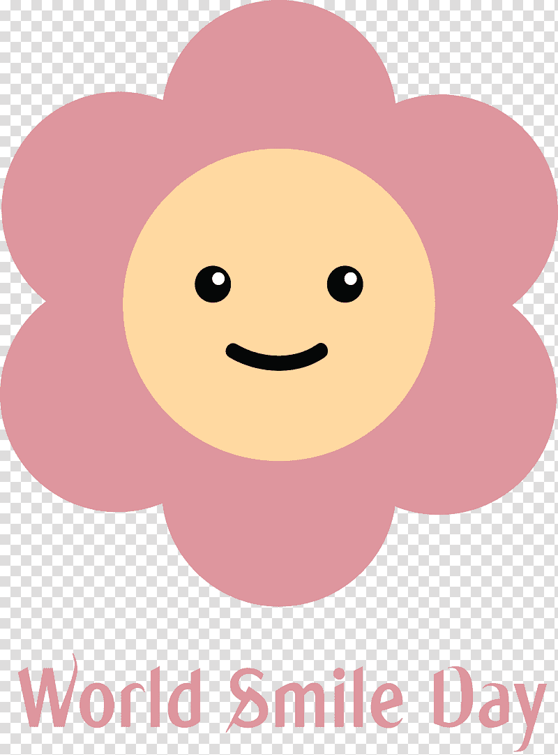 World Smile Day Flower Smiley Face, Cute, Expression, Illustration PNG  Transparent Image and Clipart for Free Download