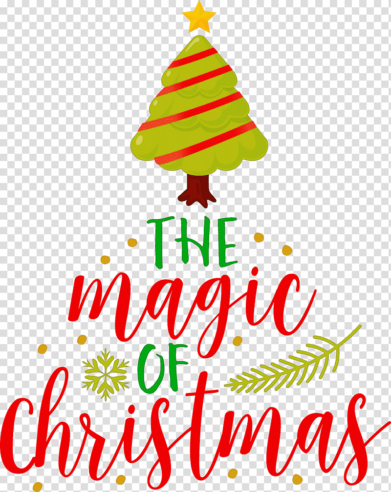 The Magic Of Christmas Christmas Tree, Christmas Day, Holiday Ornament, Christmas Ornament, Christmas Ornament M, Fir, Gift transparent background PNG clipart