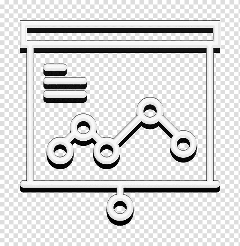 Business icon Presentation icon Graphic icon, Black And White
, Line Art, Meter, Number, Mathematics, Geometry transparent background PNG clipart