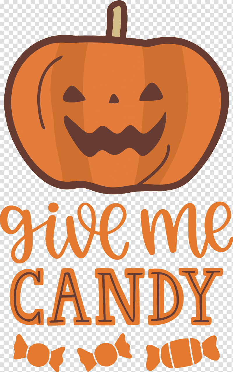 Give me candy Halloween Trick or Treat, Halloween , Pumpkin, Cartoon, Line, Meter, Happiness transparent background PNG clipart