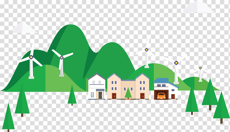 eco town, Logo, Cartoon, Diagram, Meter, Line, Tree transparent background PNG clipart