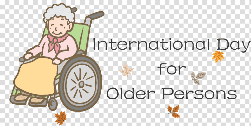 International Day for Older Persons International Day of Older Persons, Cartoon, Logo, Meter, Line, Behavior, Human transparent background PNG clipart