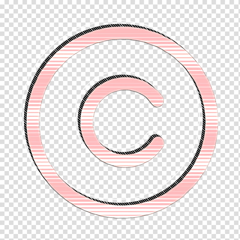 shapes icon Letter c icon Copyright icon, Minimal Interface And Web Icon, Number, Text, Cartoon transparent background PNG clipart