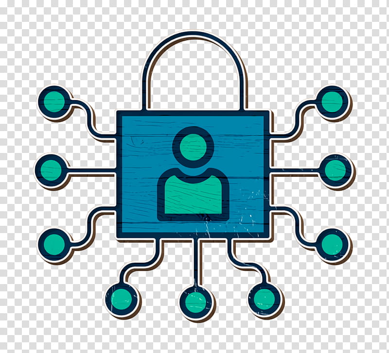 Seo and web icon Cyber icon Lock icon, Blue, Green, Turquoise, Line, Circle transparent background PNG clipart
