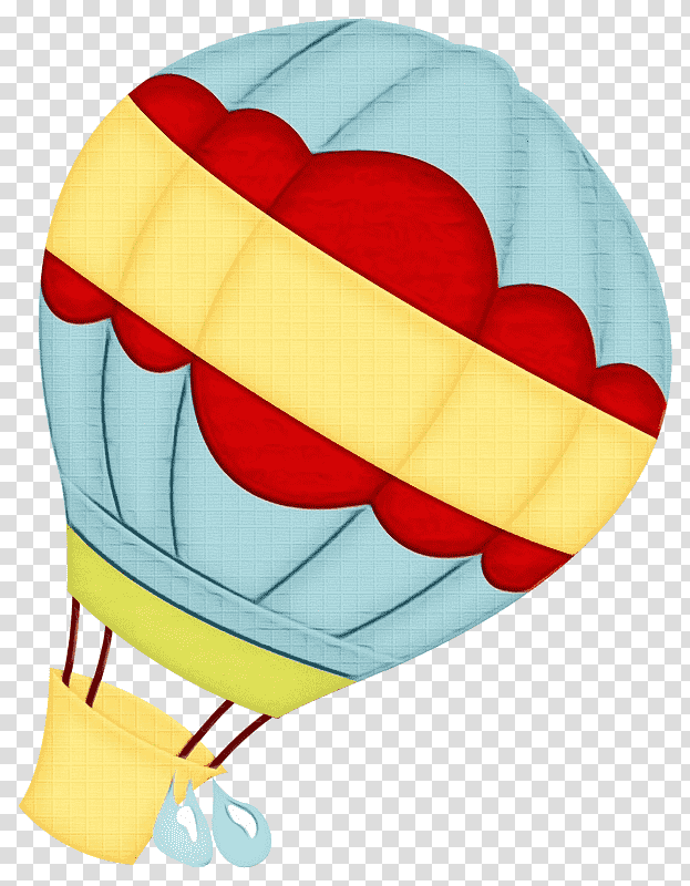 Hot-air balloon, Watercolor, Paint, Wet Ink, Hotair Balloon, Personal Protective Equipment, Red transparent background PNG clipart