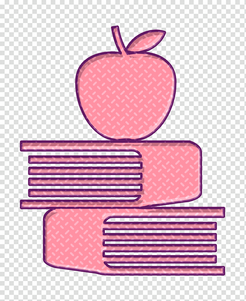Apple and books icon Ecologicons icon education icon, School Icon, Can I Go To The Washroom Please, Youtube, Text, Rickrolling, Worksheet transparent background PNG clipart