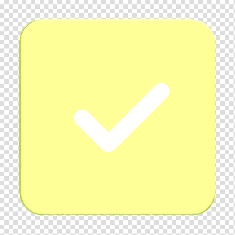 Correct icon Check icon Basic UI icon, Logo, Yellow, Number, Line, Meter, Mathematics transparent background PNG clipart