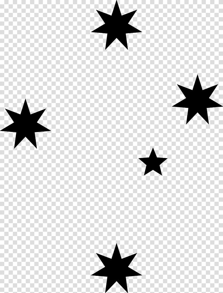 Cartoon Star, Crux, Southern Cross, Heptagram transparent background PNG clipart