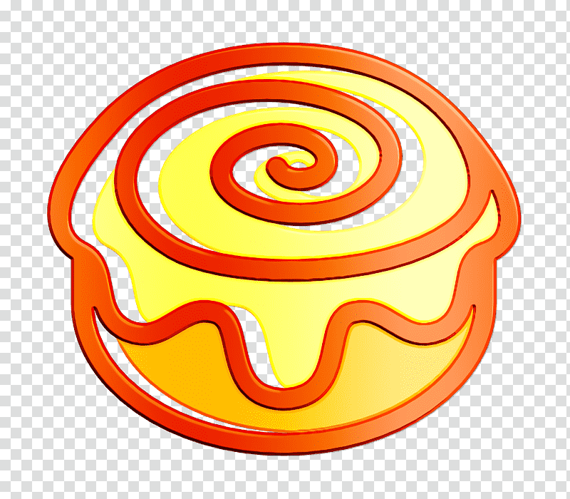 Linear Color Food Set icon Cake icon food icon, Cinnamon Roll, Swiss Roll, Doughnut, Danish Pastry, Danish Cuisine, True Cinnamon Tree transparent background PNG clipart