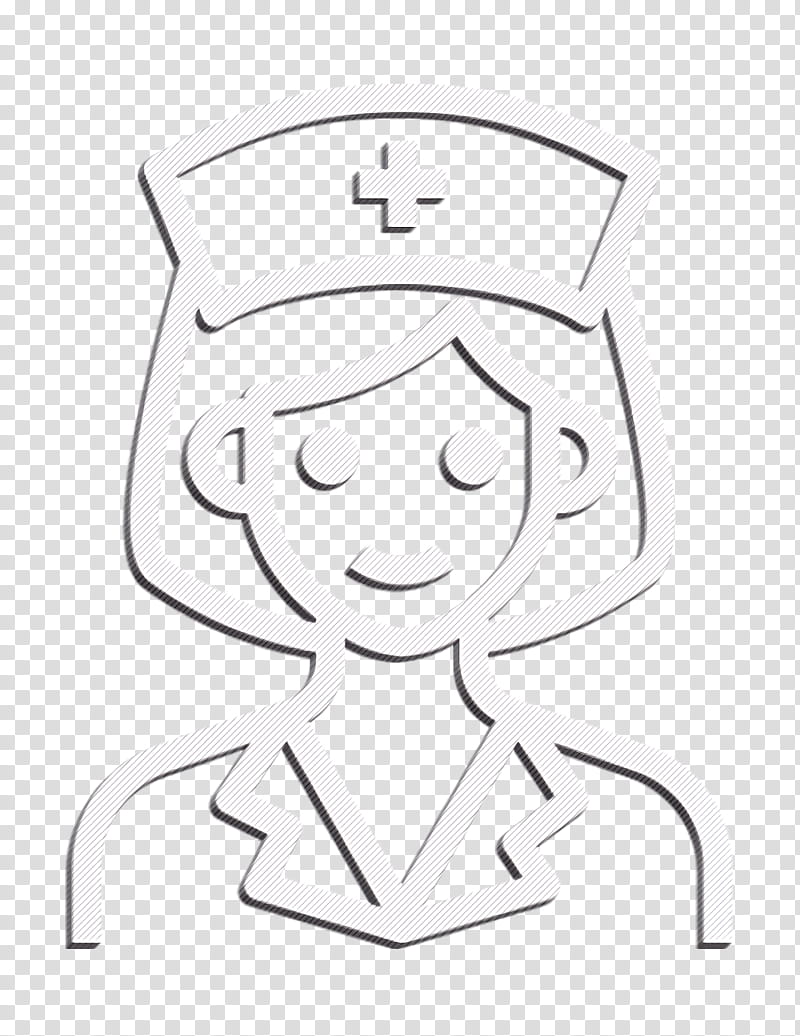 nurse symbol clipart black and white