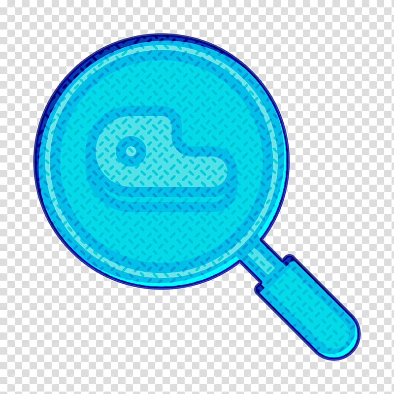 Search icon Butcher shop icon Butcher icon, Aqua, Blue, Turquoise, Circle, Electric Blue transparent background PNG clipart
