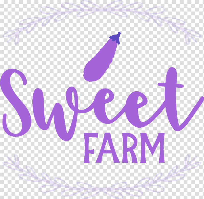 Sweet Farm, Logo, Calligraphy, Line, Meter, Lavender, Mathematics transparent background PNG clipart