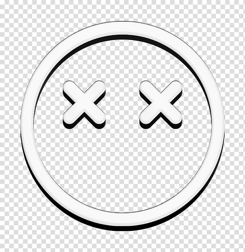 Dead icon Smiley and people icon, Meter, Symbol, Area, Line, Jewellery, Human Body transparent background PNG clipart