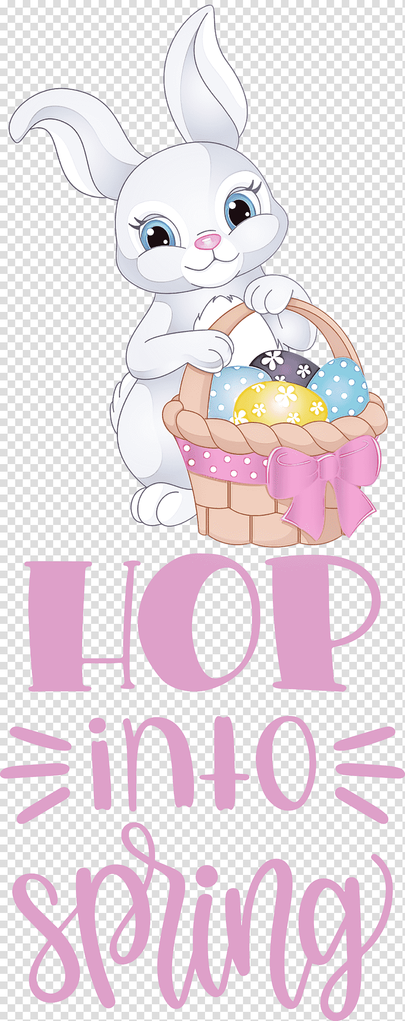 Hop Into Spring Happy Easter Easter Day, Hare, Easter Bunny, Cartoon, Easter Egg, Tipi, Text transparent background PNG clipart