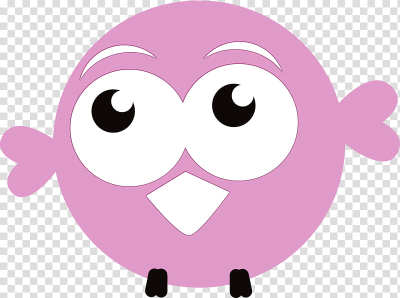 Emoticon, Baby Bird, Watercolor, Paint, Wet Ink, Pink, Cartoon, Nose transparent background PNG clipart