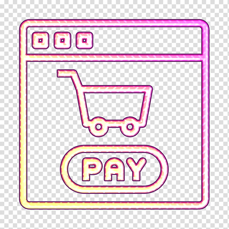 Payment icon Shopping cart icon Shipping and delivery icon, Pink, Line, Text, Rectangle, Label transparent background PNG clipart