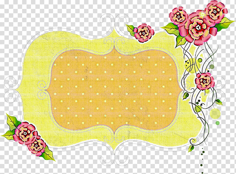 flower Rectangular frame floral Rectangular frame, Yellow, Rectangle transparent background PNG clipart