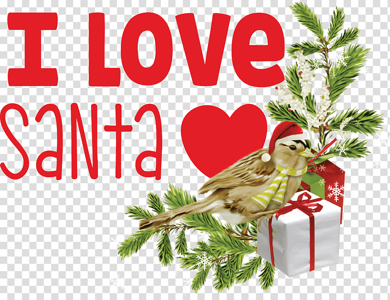 I Love Santa Santa Christmas, Christmas , Christmas Day, Christmas Decoration, Christmas Ornament, Holiday, Blog transparent background PNG clipart