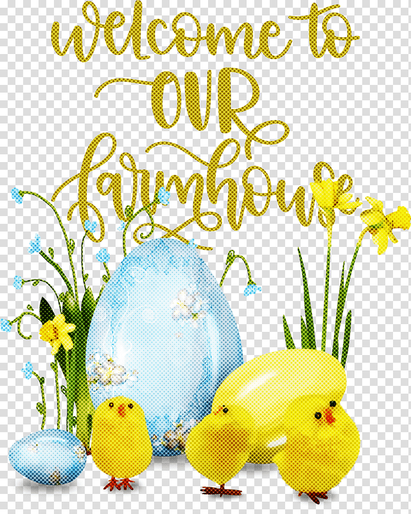 Welcome To Our Farmhouse Farmhouse, Easter Parade, Easter Bunny, Easter Egg, Cut Flowers, Happiness transparent background PNG clipart