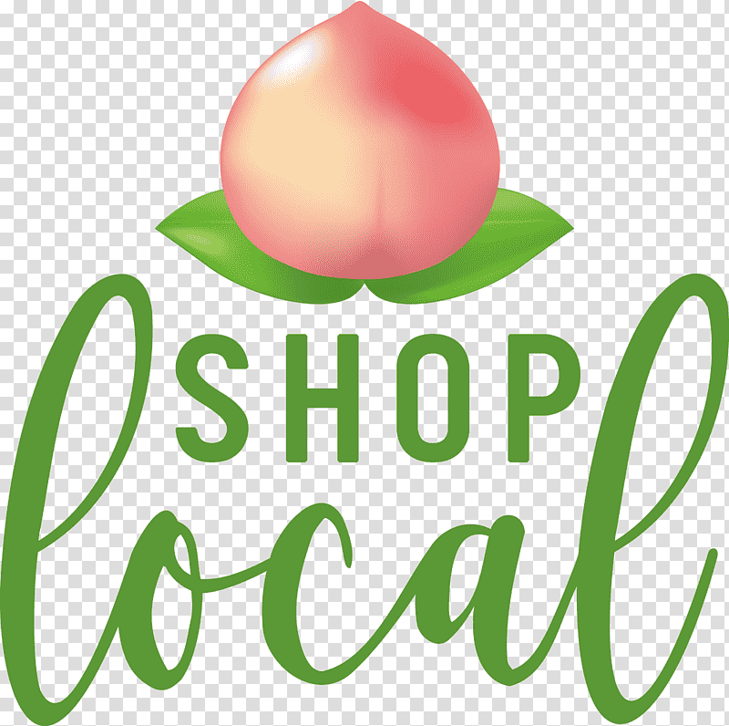 SHOP LOCAL, Flower, Logo, Green, Fruit, Line, Plants transparent background PNG clipart