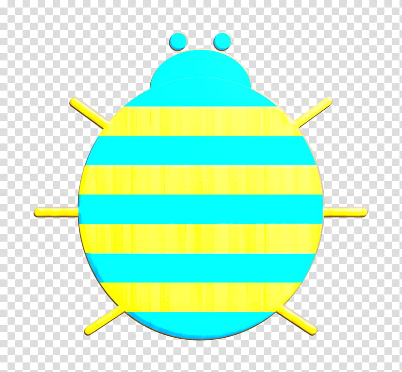 Insects icon Sow bug icon Woodlouse icon, Yellow, Turquoise, Symmetry, Circle, Logo, Membranewinged Insect transparent background PNG clipart
