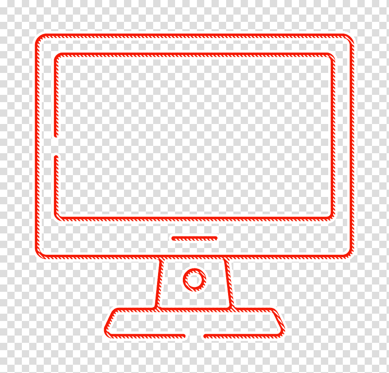 Monitor icon Media Technology icon, Meter, Line, Diagram, Geometry, Mathematics transparent background PNG clipart