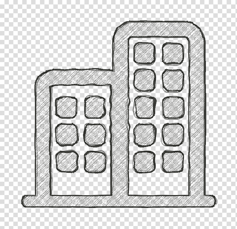 Skyscraper icon Commercial buldings icon buildings icon, Sweet Home Icon, Numeric Keypad, Line Art, Meter, Black, Material transparent background PNG clipart