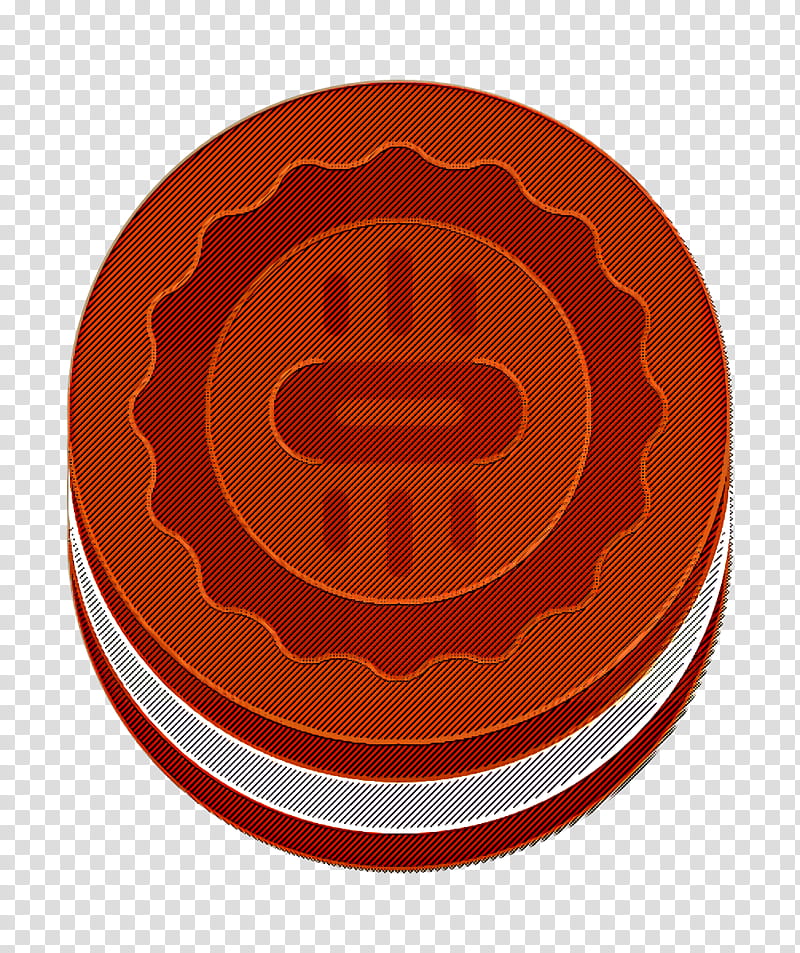 Bakery icon Food and restaurant icon Cookie icon, Orange, Red, Circle, Tableware, Plate transparent background PNG clipart