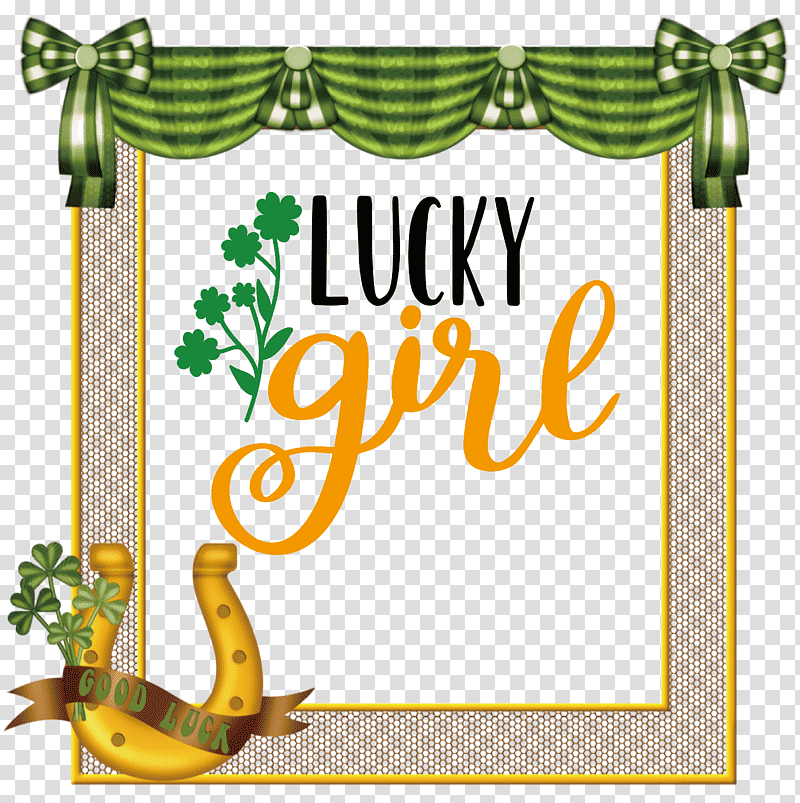 Lucky girl Patricks Day Saint Patrick, People, Frame, Drawing, Poster, Company 3, Blog transparent background PNG clipart