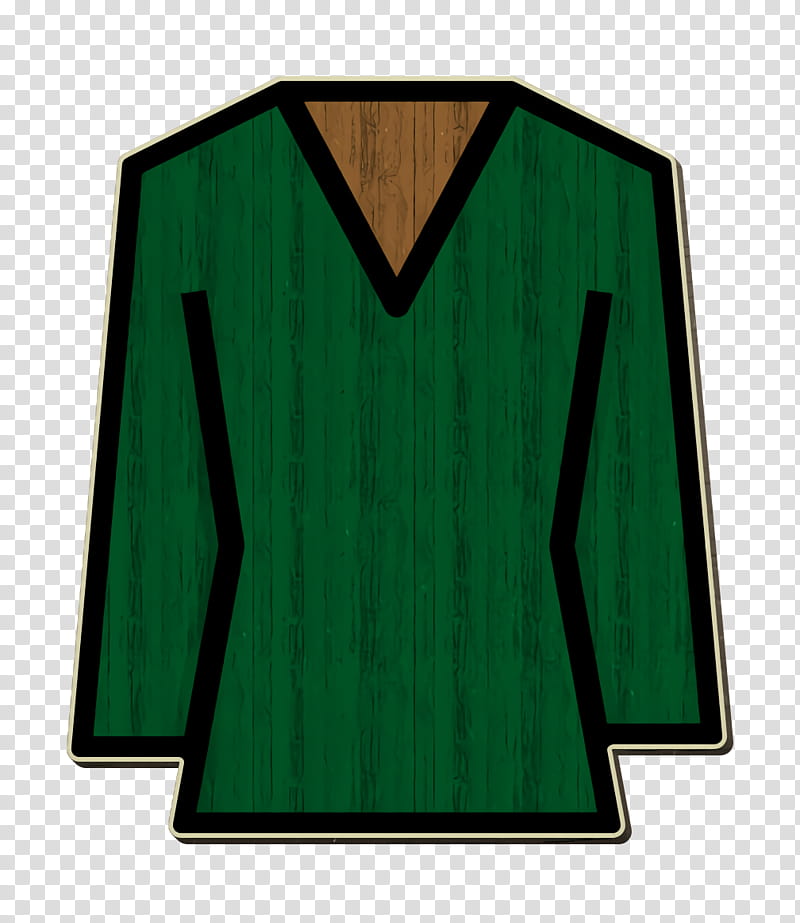 Clothes icon Style icon Blouse icon, Green, Clothing, Jersey, Sportswear, Sleeve, Tshirt, Rectangle transparent background PNG clipart
