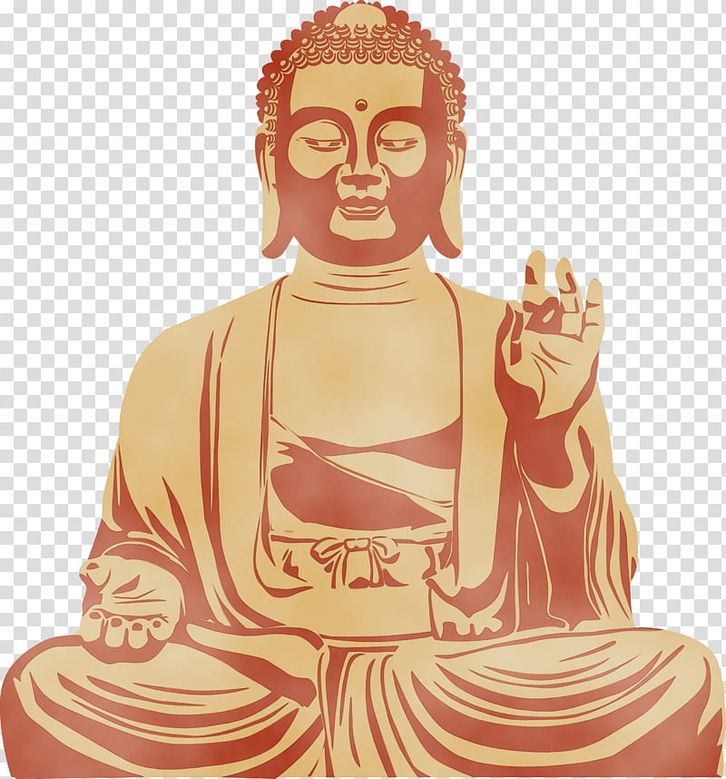 gautama buddha religion, m sitting, Bodhi Day, Watercolor, Paint, Wet Ink, Religion M transparent background PNG clipart