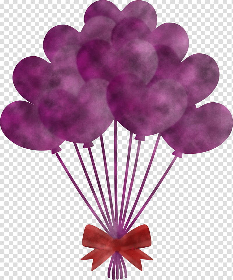 balloon, Purple, Violet, Pink, Magenta, Petal, Plant transparent background PNG clipart